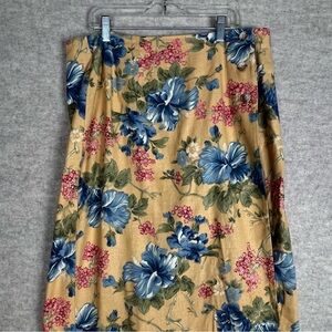 Stonebridge Women's Floral Print 3 button Wrap Skirt - Size 14